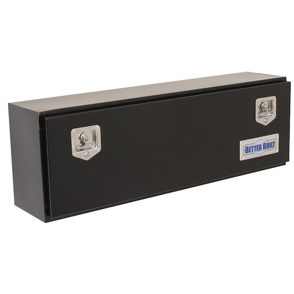 Better Built TOP MOUNT, BLACK STEEL TRUCK TOOL BOX 48INLX12INWX16INH